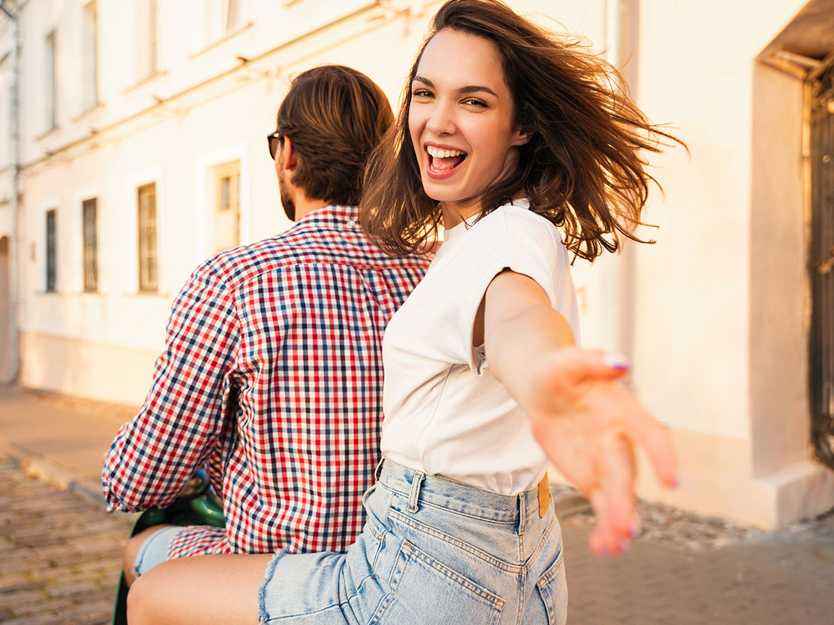 Happy patient smiling
