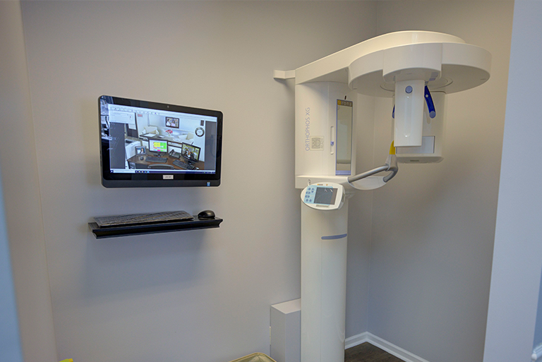 Panoramic dental x-ray